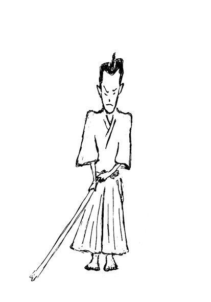 時代物イラスト.時代物イラストレーター,時代物イラストレーター荒井浩之進,侍,samurai,時代物挿絵, illustration, animation,