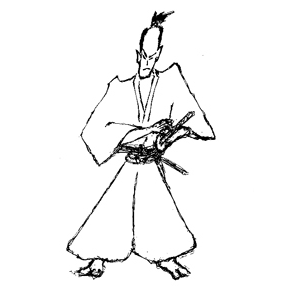 時代物イラスト.時代物イラストレーター,時代物イラストレーター荒井浩之進,侍,samurai,時代物挿絵, illustration, animation,