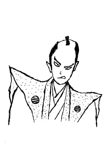 時代物イラスト.時代物イラストレーター,時代物イラストレーター荒井浩之進,侍,samurai,時代物挿絵, illustration, animation,